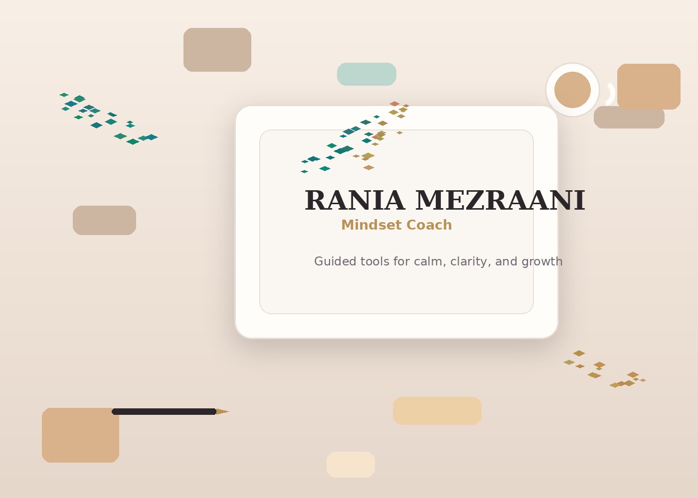 Rania Mezraani mindset coaching sample brand image